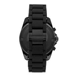 Emporio Armani Sportivo Chronograph Black Dial Black Silicone Strap Watch For Men - AR6092