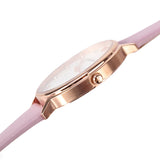 Emporio Armani Kappa Mother Of Pearl White Dial Pink Leather Strap Watch For Women - AR11130