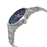 Fossil Everett Chronograph Blue Dial Silver Steel Strap Watch for Men - FS5795