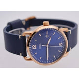 Fossil The Commuter Blue Dial Blue Leather Strap Watch for Men - FS5274