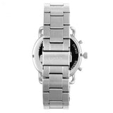 Fossil The Commuter Black Dial Silver Steel Strap Watch for Men - FS5399