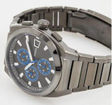 Fossil Everett Chronograph Grey Dial Grey Steel Strap Watch for Men - FS5830