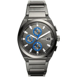 Fossil Everett Chronograph Grey Dial Grey Steel Strap Watch for Men - FS5830