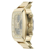 Fossil Retro Analog-Digital Gold Dial Gold Steel Strap Watch for Men - FS5889