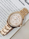 Fossil Cecile Rose Gold Dial Rose Gold Steel Strap Watch for Women - AM4483