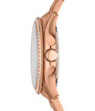 Fossil Cecile Rose Gold Dial Rose Gold Steel Strap Watch for Women - AM4483