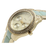 Fossil Stella Multifunction Gold Dial Two Tone Steel Strap Watch for Women - ES4757