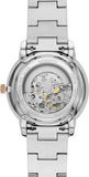 Fossil Neutra Automatic Skeleton White Dial Two Tone Steel Strap Watch for Men - ME3196