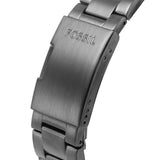 Fossil FB-01 Automatic Skeleton Black Dial Grey Steel Strap Watch for Men - ME3201