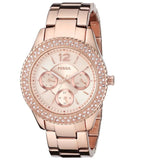 Fossil Stella Rose Gold Dial Rose Gold Steel Strap Watch for Women - ES3590