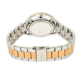 Fossil Tailor White Dial Two Tone Steel Strap Watch for Women - ES4396