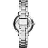 Fossil Jacqueline Silver Dial Silver Steel Strap Watch for Women - ES3664