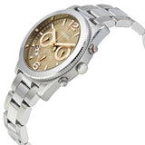 Fossil Perfect Boyfriend Taupe Dial Silver Steel Strap Watch for Women - ES4146