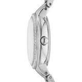 Fossil Jacqueline Multifunction White Dial Silver Steel Strap Watch for Women - ES3738