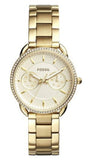 Fossil Tailor Gold Dial Gold Steel Strap Watch for Women - ES4263