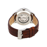 Fossil Townsman Automatic Blue Dial Brown Leather Strap Watch for Men - ME3110