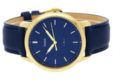 Fossil The Minimalist 3H Analog Blue Dial Blue Leather Strap Watch for Men - FS5789