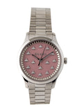 Gucci G Timeless Quartz Pink Dial Silver Steel Strap Watch for Women - YA1265033