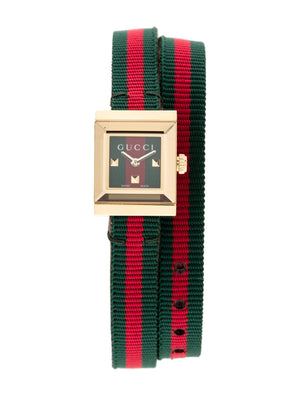 Gucci G-Frame Multicolored Red and Green Dial Watch For Women - YA128527