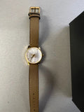 Gucci G Timeless Quartz Silver Dial Brown Leather Strap Watch For Women - YA1265022