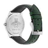 Gucci G-Timeless Mother of Pearl Green Dial Green Leather Strap Watch For Women - YA1264042