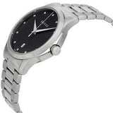 Gucci G Timeless Diamonds Black Dial Silver Steel Strap Watch For Men - YA126456