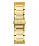 Guess Raven Diamonds Gold Dial Gold Steel Strap Watch for Women - GW0104L2