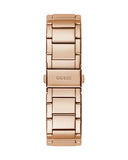 Guess Raven Diamonds Rose Gold Dial Rose Gold Steel Strap Watch for Women - GW0104L3