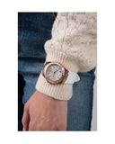 Guess Venus Diamonds White Dial White Rubber Strap Watch for Women - GW0118L4