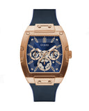 Guess Phoenix Multifunction Blue Dial Blue Rubber Strap Watch for Men - GW0202G4