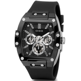 Guess Phoenix Multifunction Black Dial Black Rubber Strap Watch for Men - GW0203G3