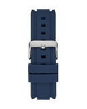 Guess Commander Blue Dial Blue Rubber Strap Watch for Men - GW0211G1