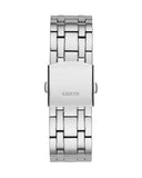 Guess Continental Silver Dial Silver Steel Strap Watch for Men - GW0261G1