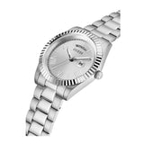 Guess Connoisseur Silver Dial Silver Steel Strap Watch for Men - GW0265G6