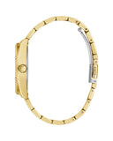 Guess Luna White Dial Gold Steel Strap Watch for Women - GW0308L2