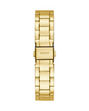 Guess Luna White Dial Gold Steel Strap Watch for Women - GW0308L2