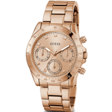 Guess Eclipse Rose Gold Dial Rose Gold Steel Strap Watch for Women - GW0314L3