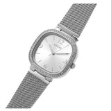 Guess Tapestry Diamonds Silver Dial Silver Mesh Bracelet Watch for Women - GW0354L1