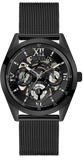 Guess Analog Multifunction Black Dial Black Mesh Bracelet Watch for Men - GW0368G3