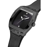 Guess Phoenix Black Dial Black Rubber Strap Watch for Men - GW0386G1