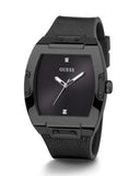 Guess Phoenix Black Dial Black Rubber Strap Watch for Men - GW0386G1