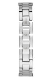 Guess Gala Diamonds Silver Dial Silver Steel Strap Watch for Women - GW0401L1