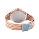 Guess Soiree Diamonds Rose Gold Dial Rose Gold Mesh Bracelet Watch for Women - GW0402L3