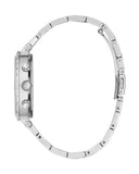 Guess Solstice Diamonds Silver Dial Silver Steel Strap Watch for Women - GW0403L1