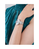 Guess Solstice Diamonds Silver Dial Silver Steel Strap Watch for Women - GW0403L1