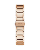 Guess Solstice Diamonds Rose Gold Dial Rose Gold Steel Strap Watch for Women - GW0403L3