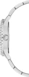 Guess Glitter Burst Diamonds Blue Dial Silver Steel Strap Watch for Women - GW0405L1