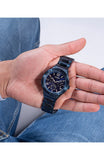 Guess Scope Multifunction Blue Dial Blue Steel Strap Watch for Men - GW0454G4