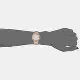 Guess Queen Multifunction Rose Gold Dial Rose Gold Steel Strap Watch For Women - GW0464L3