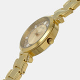 Guess Crystal Clear Analog Gold Dial Gold Steel Strap Watch for Women - GW0470L2